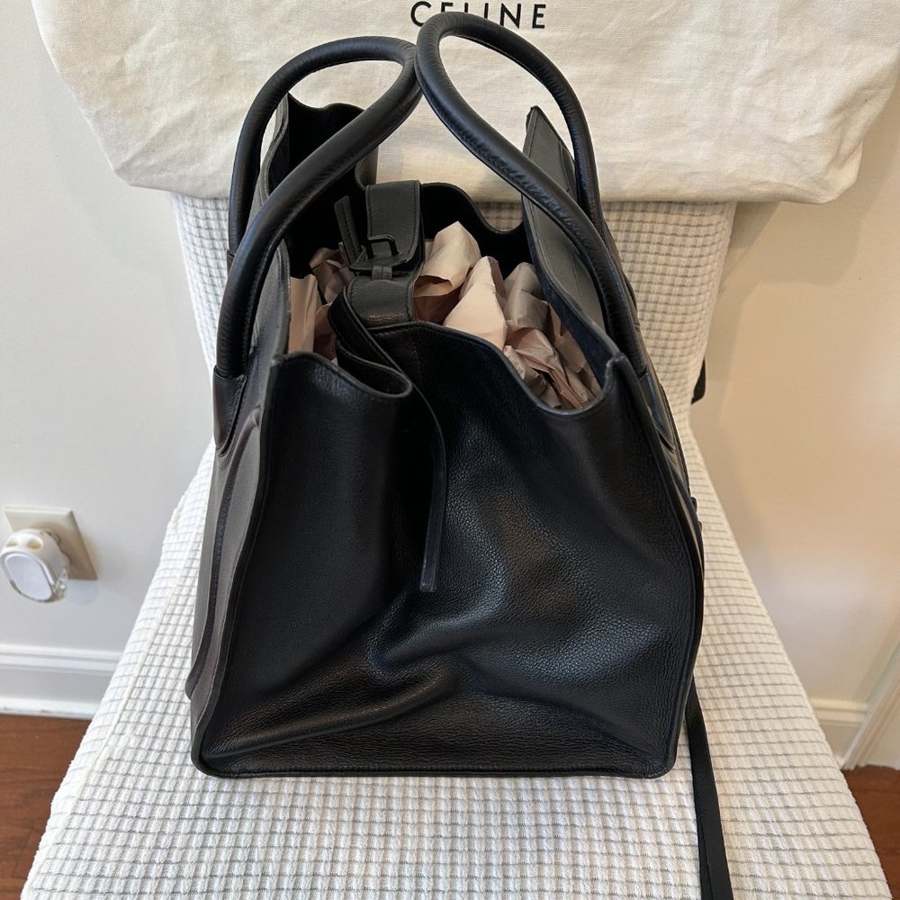 Celine Handbag Black Phantom Medium Tote - Picture 2 of 4